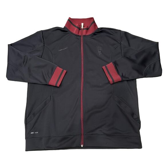 Nike Men's Arizona State Sun Devil Dri Fit Track Jacket Black Burgundy Size XL - Picture 1 of 7